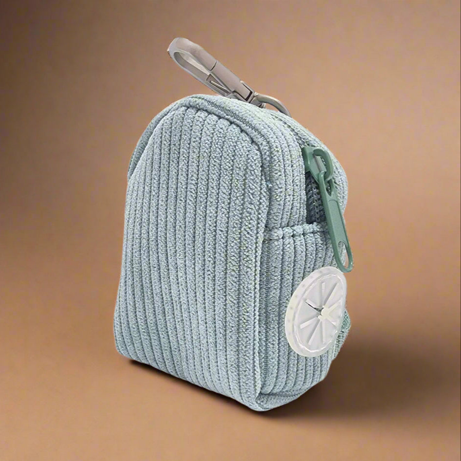 Dog walking bag - Sage green corduroy