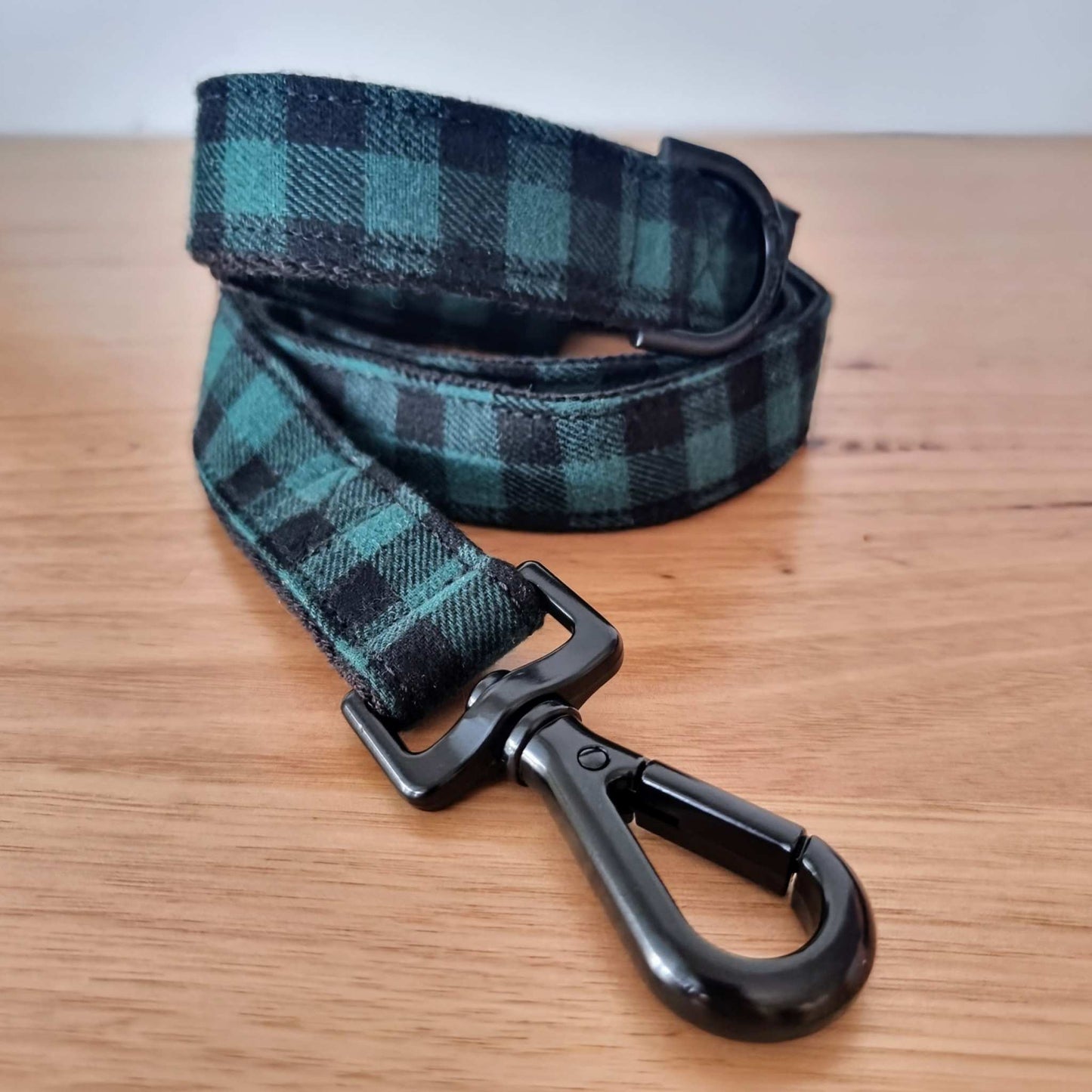 Green Buffalo Plaid Martingale Collar