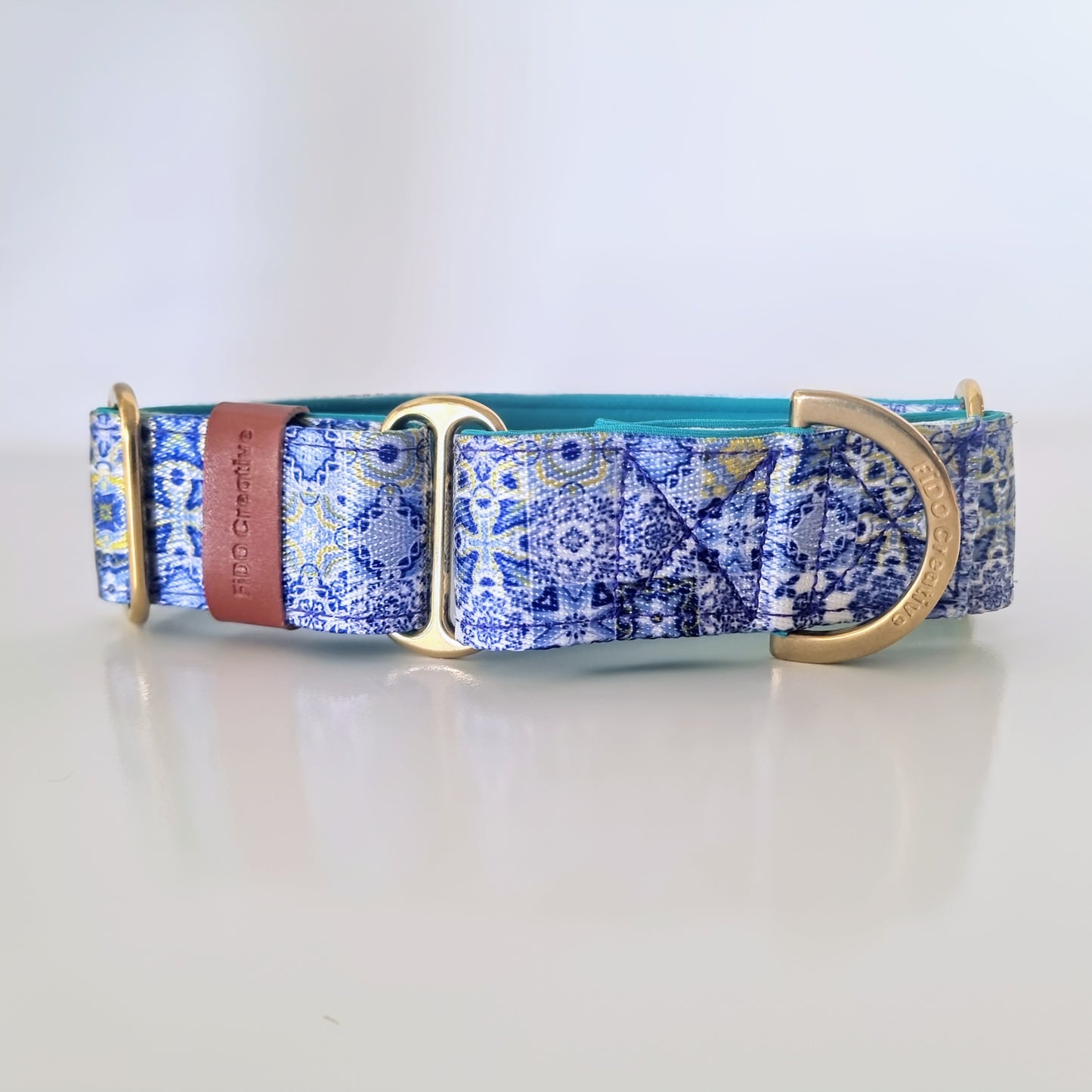 Amalfi tile Martingale collar - Padded