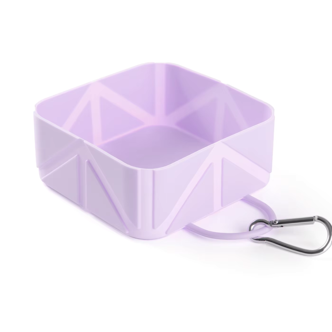 Foldable dog bowl - Light Purple