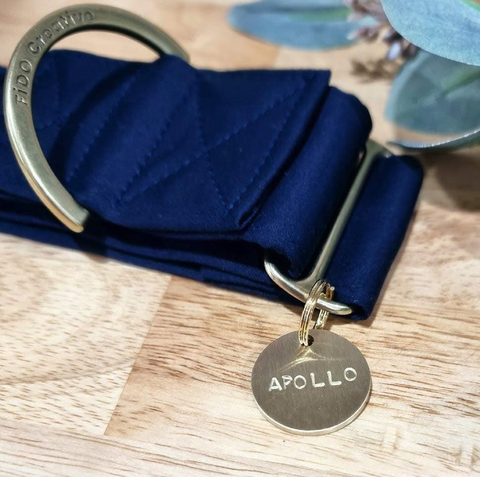 Solid brass pet ID tag