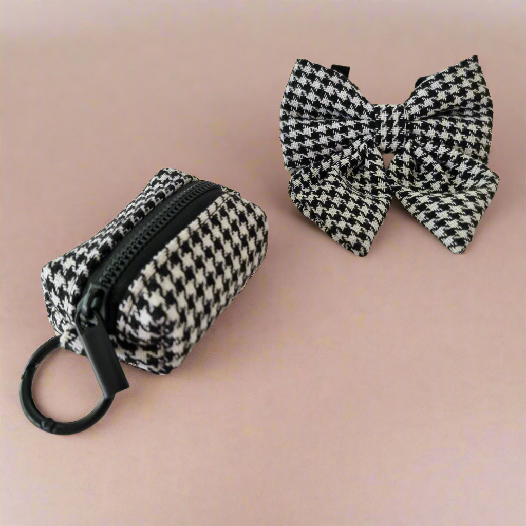 Dog bow tie - Houndstooth