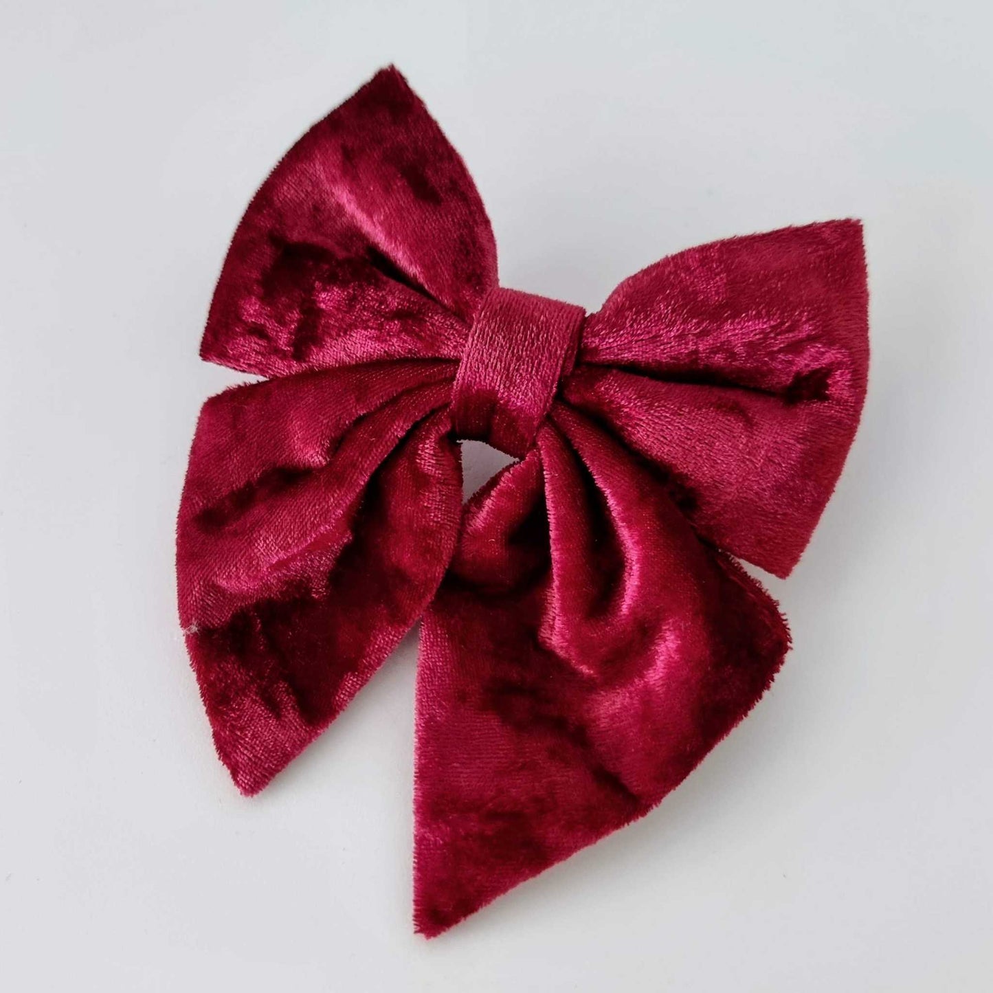 Crushed Red Velvet - Dog Bowtie