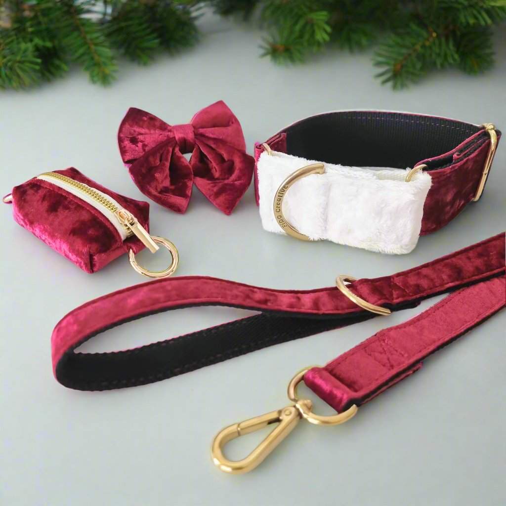 Santa Paws martingale collar