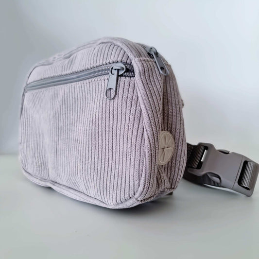 Dog walking bag - Grey corduroy