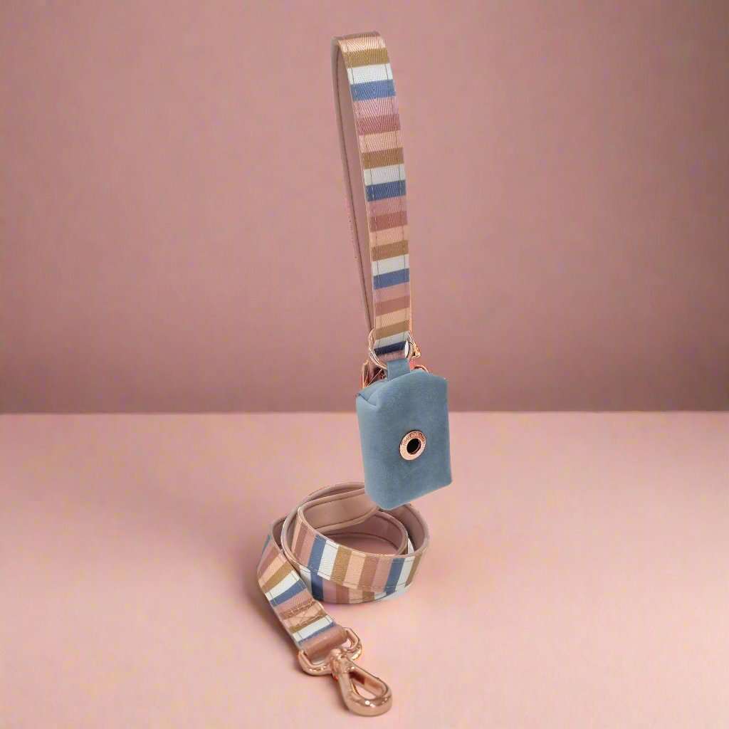 Nude Stripe Martingale collar - Padded