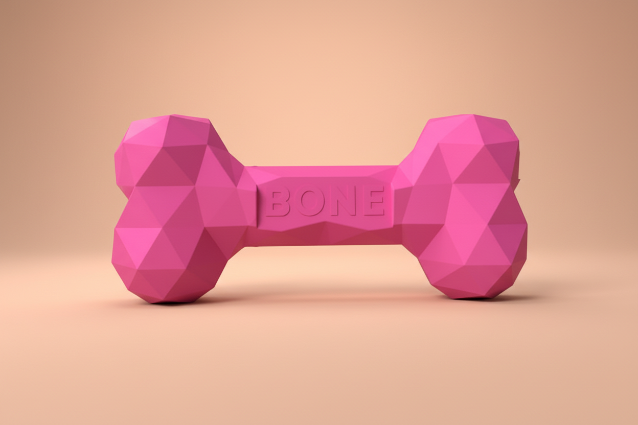 Rubber Dog Bone Toy – Durable Chew & Play Toy