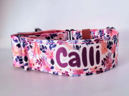 Layla - Personalised martingale collar - padded