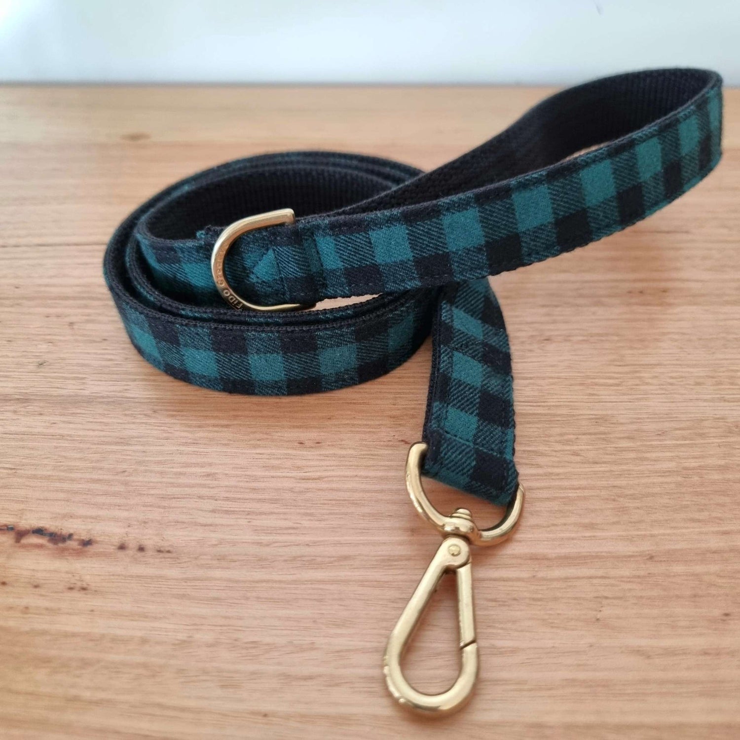 Green Buffalo Plaid Martingale Collar | Green Check | Gingham | Soft | Pine | Dark Green | Dog collar | Greyhound | Whippet | Tartan | Flano