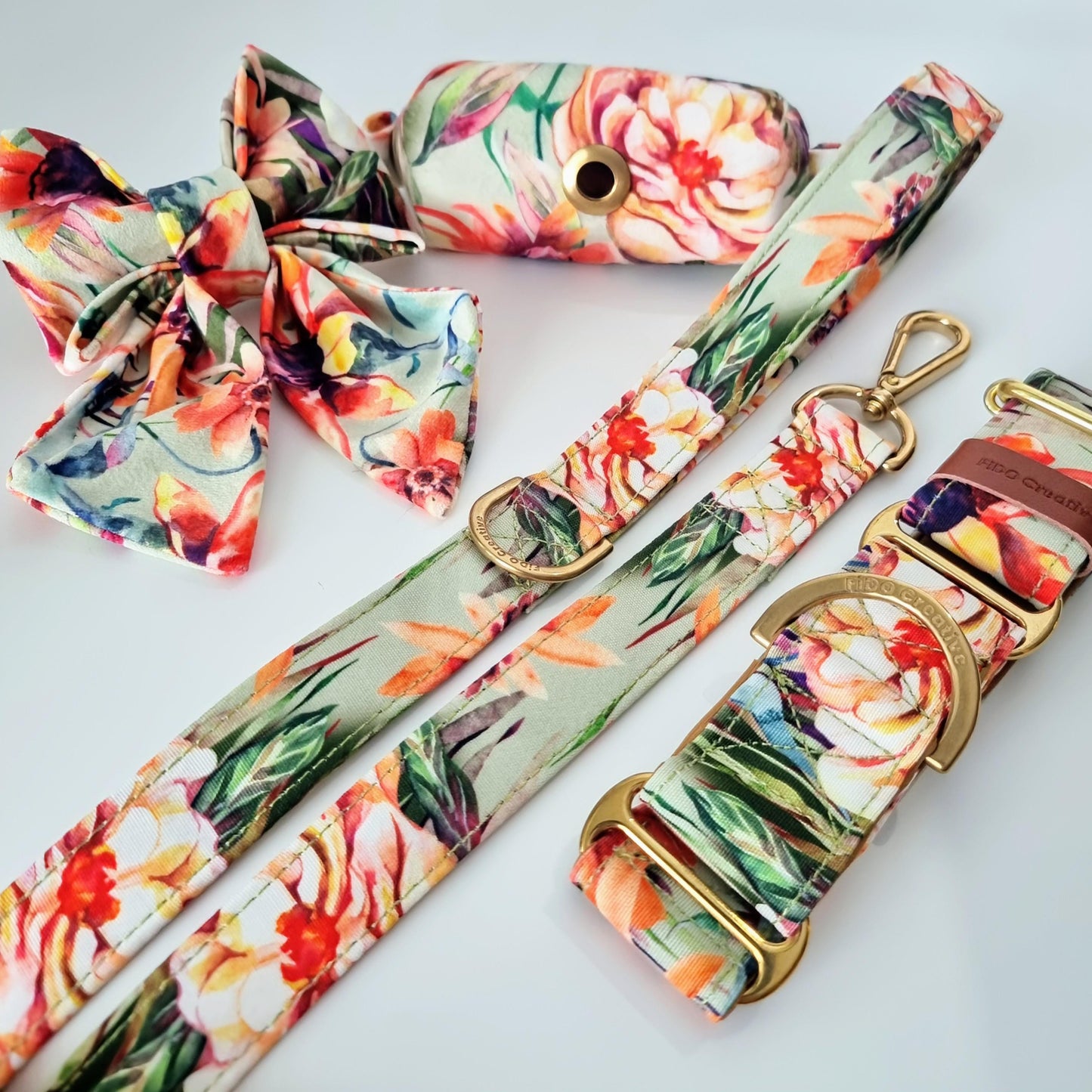 Dog Bow tie - Aloha Floral