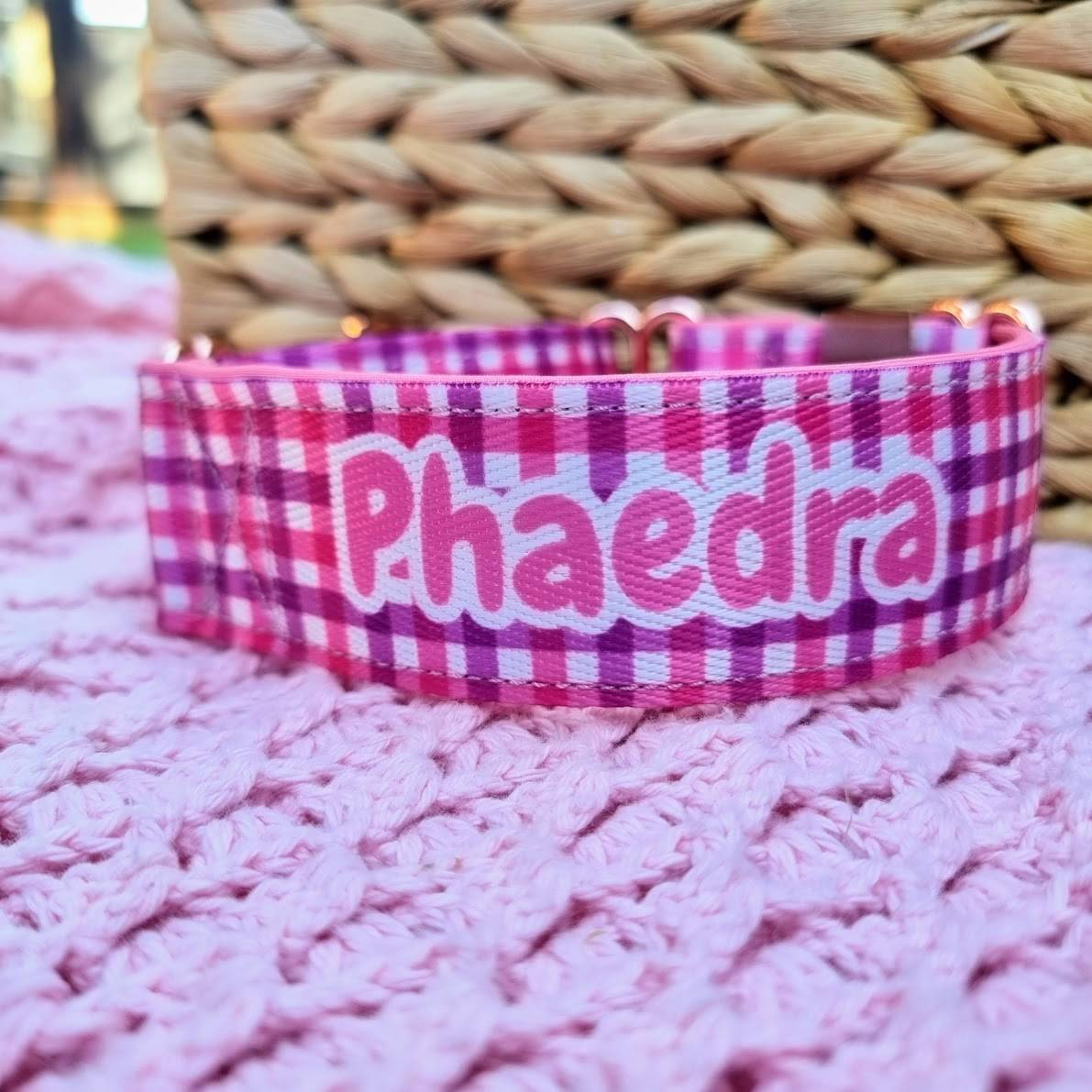 personalised martingale collar