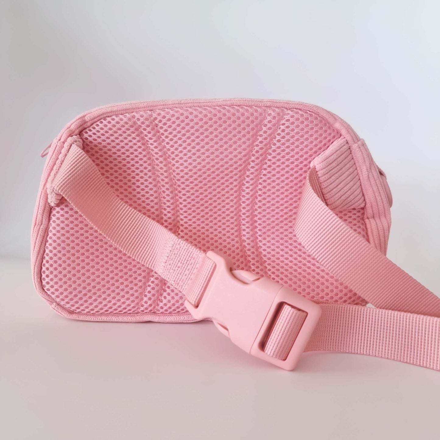 Dog walking bag - Light pink corduroy