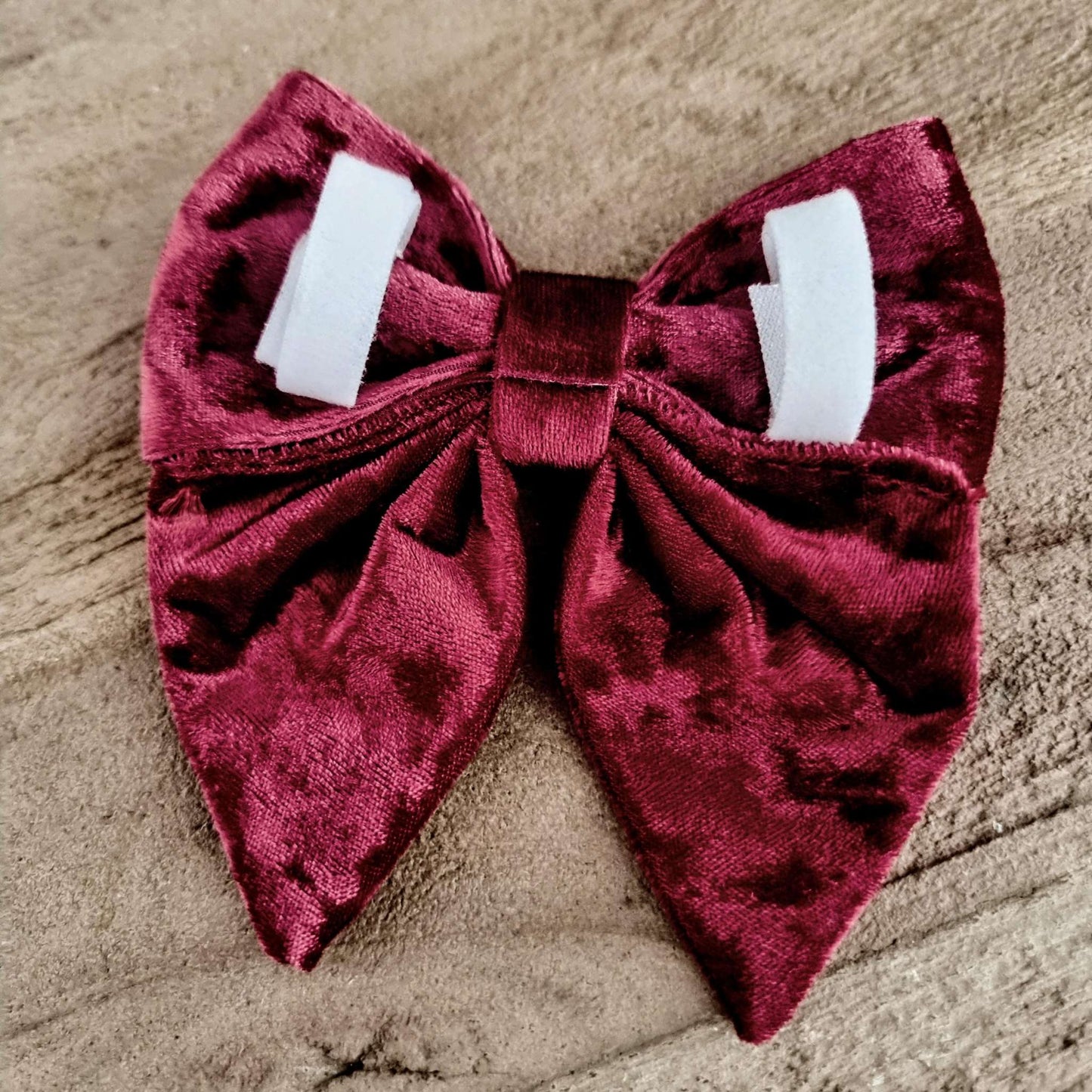 Crushed Red Velvet - Dog Bowtie