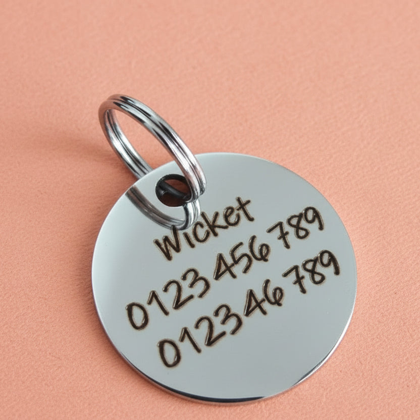 If You Can Read This, I Will Lick You” Funny Dog ID Tag – Cute Pet Tag