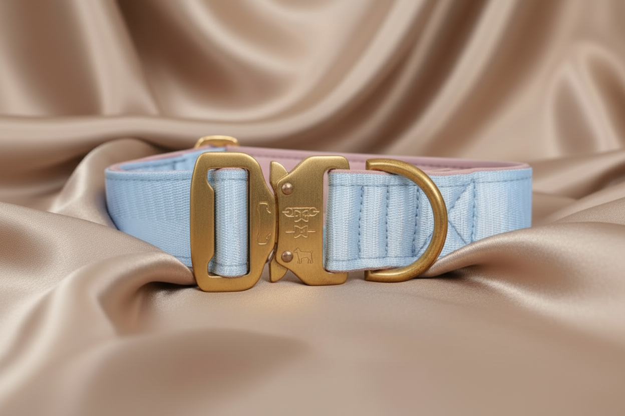 Light blue dog collar 