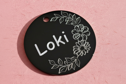 Pet ID tag - Layla Floral