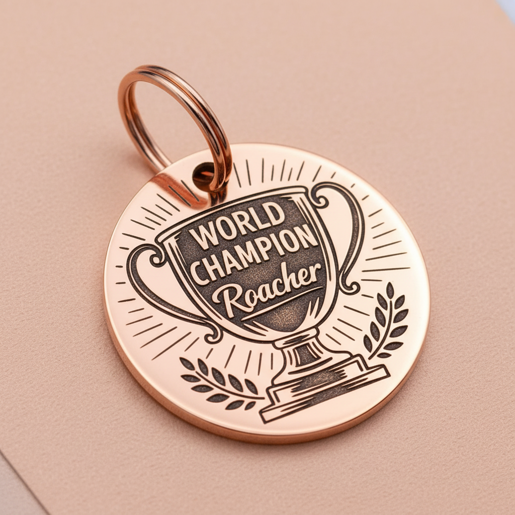 Champion Roacher Greyhound ID Tag – Funny Greyhound Engraved Tag