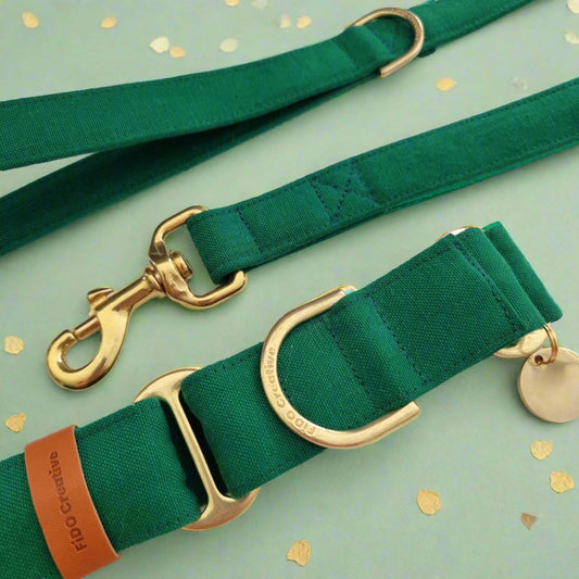 forest green martingale collar