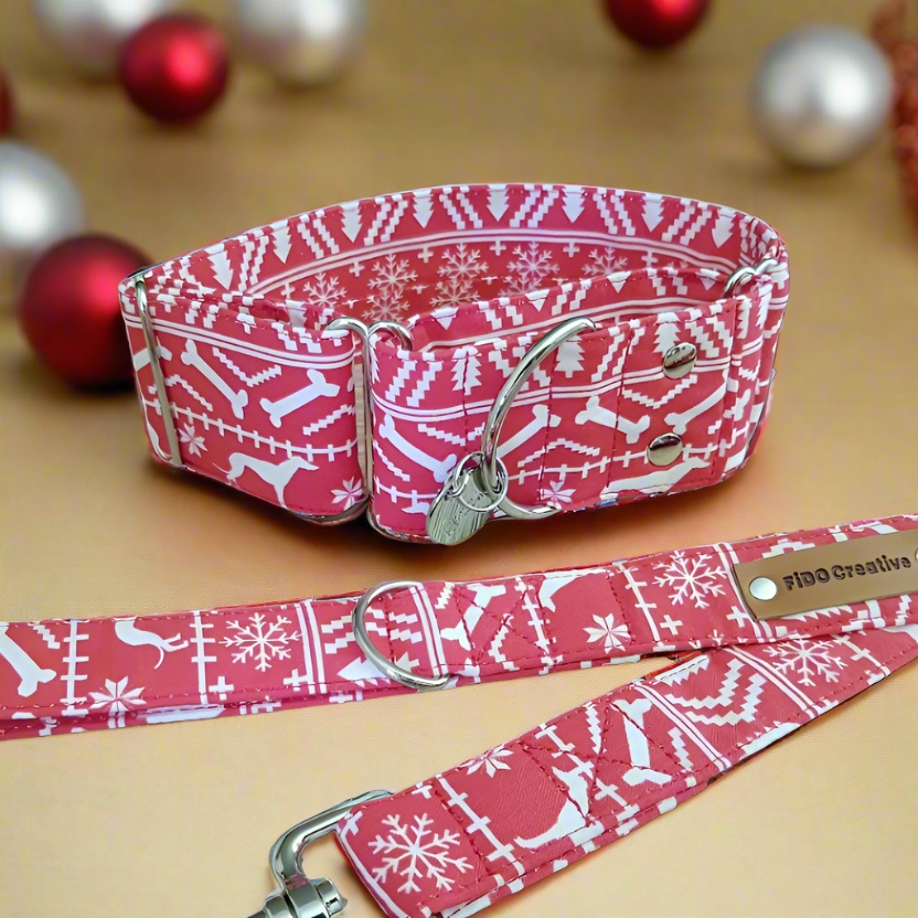 Greyhound Christmas collar